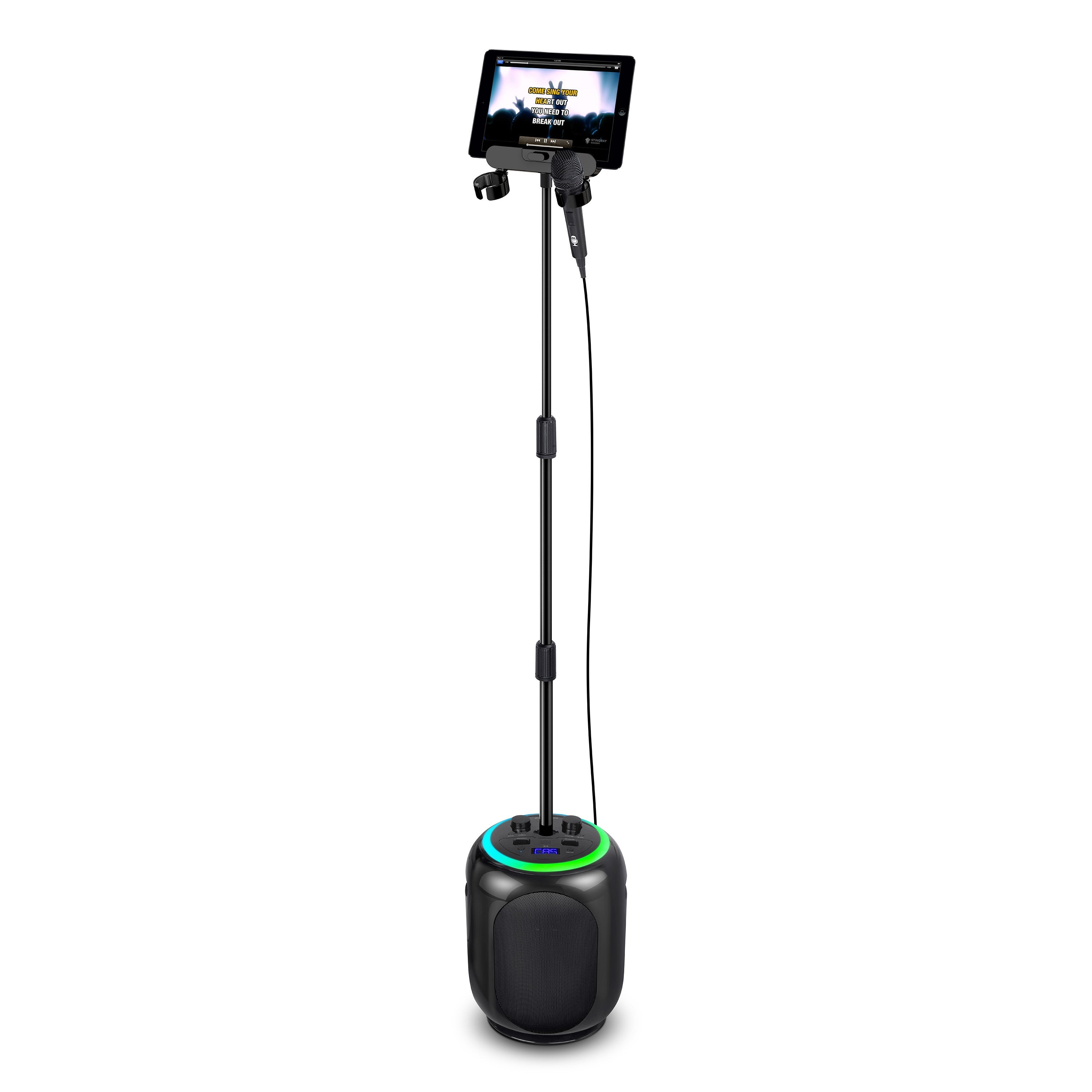 Sing Cast Max Standalone Karaoke System w/ Stand Black