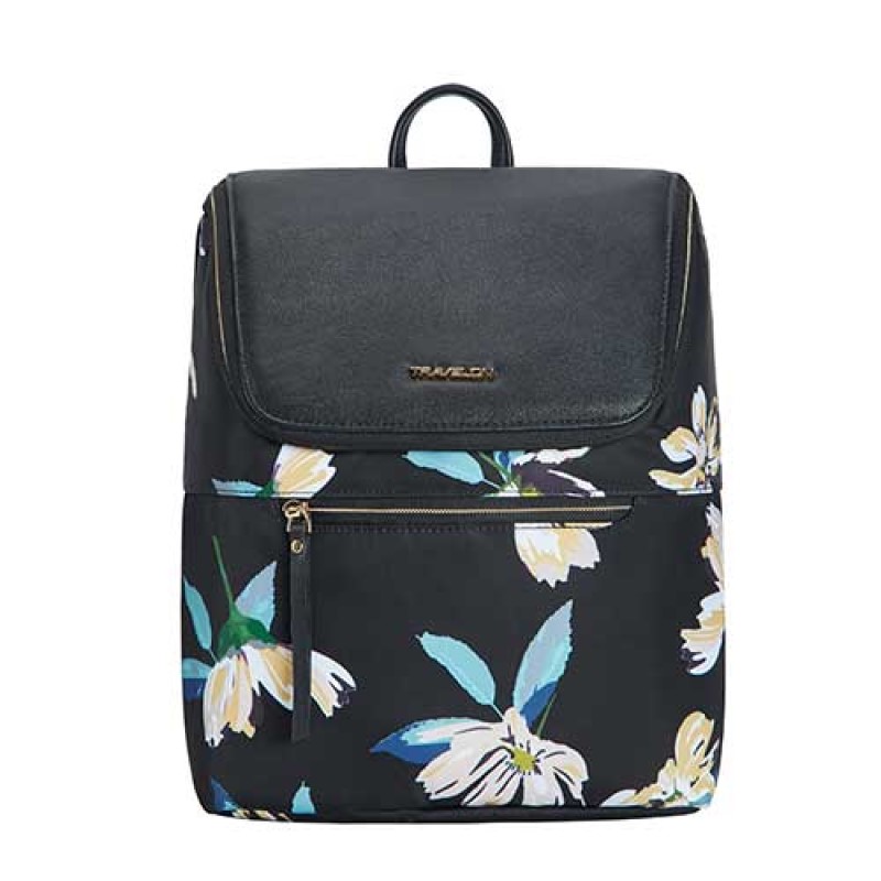 Anti-Theft Addison Backpack - (Midnight Floral)