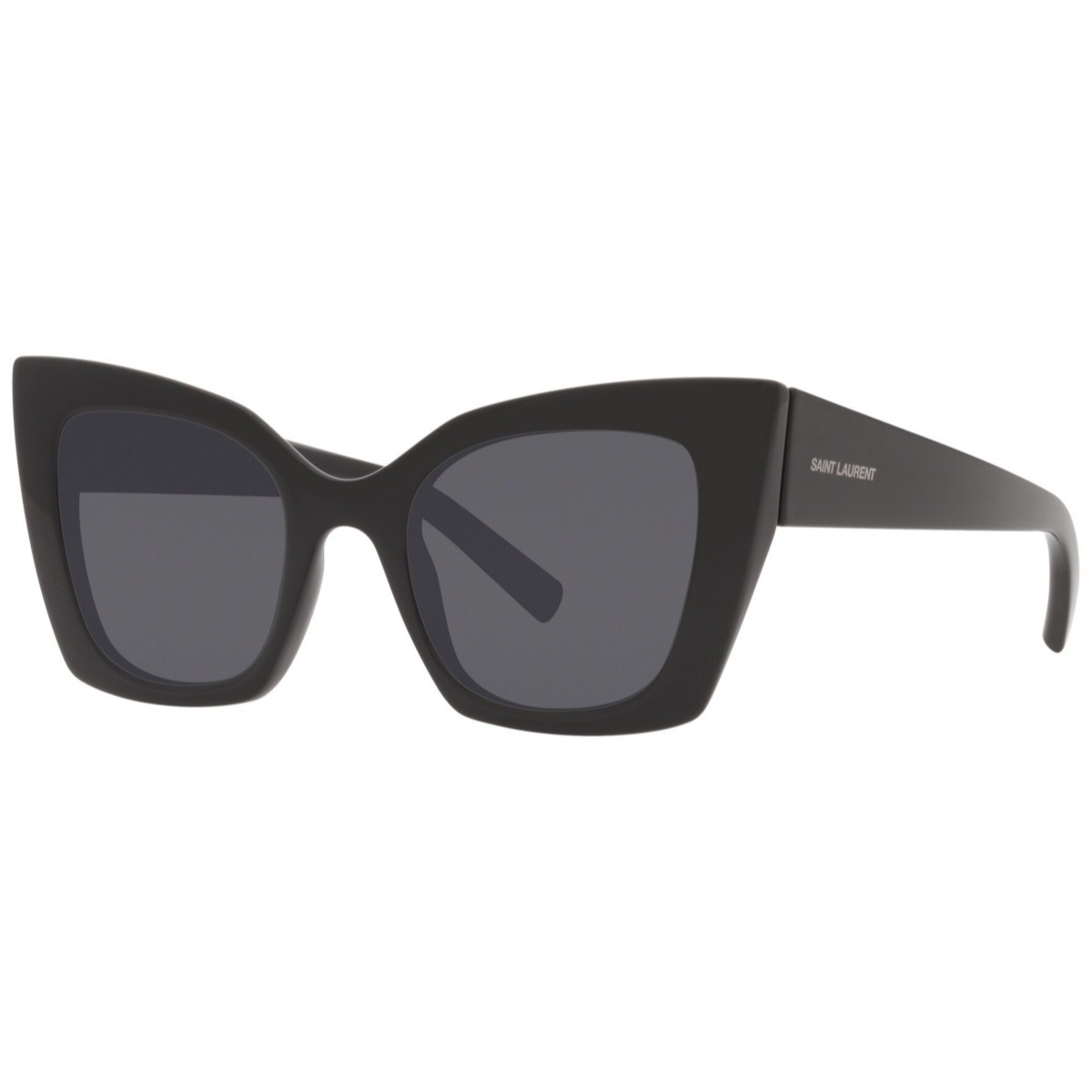 Women's Shiny Black Cat Eye Sunglasses