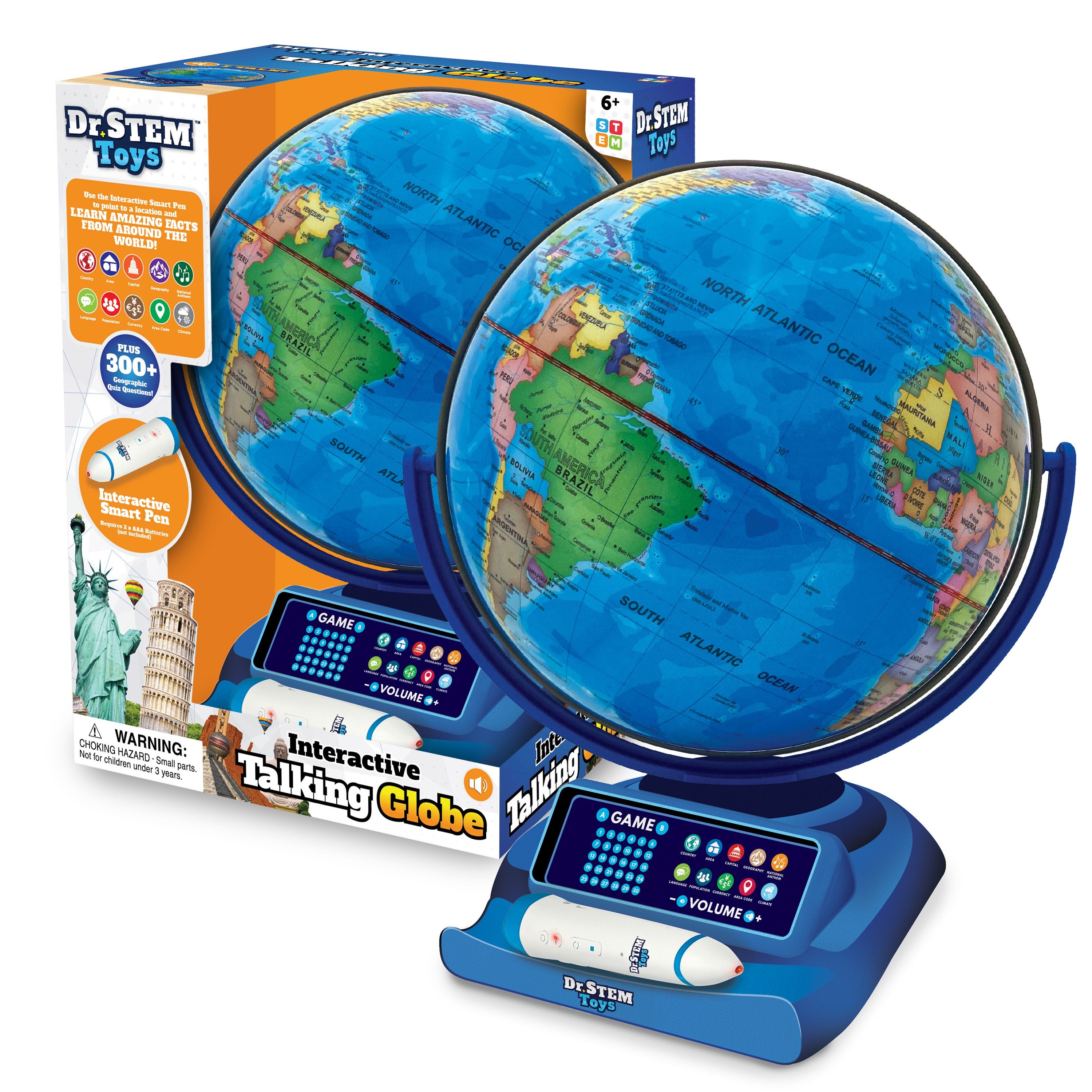 Interactive Talking Globe Ages 6+ Years