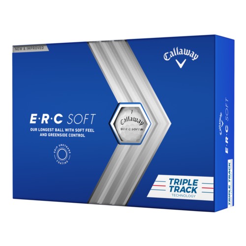 Callaway ERC Soft Triple Track Golf Balls, White, 2023