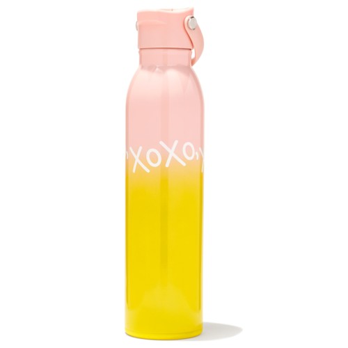 Kendra Scott XOXO Water Bottle in Pink and Yellow Ombre