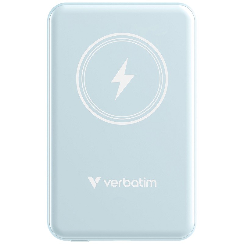 Charge 'n' Go Magnetic Wireless Power Bank 5000 mAh – (Blue)