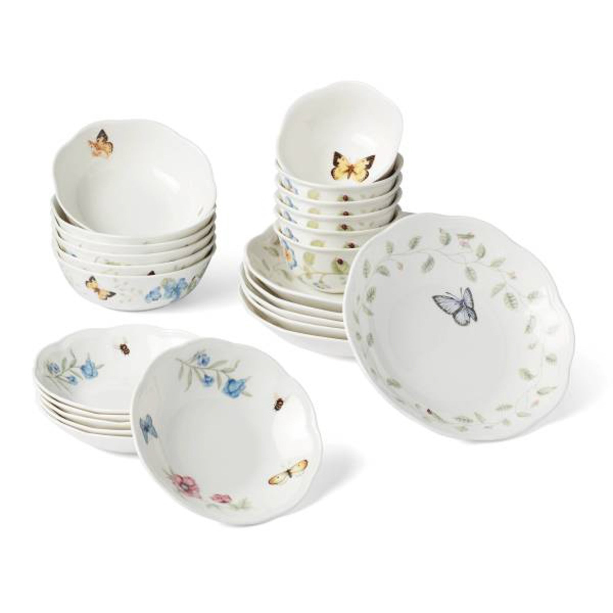 Butterfly Meadow 24pc Bowl Set