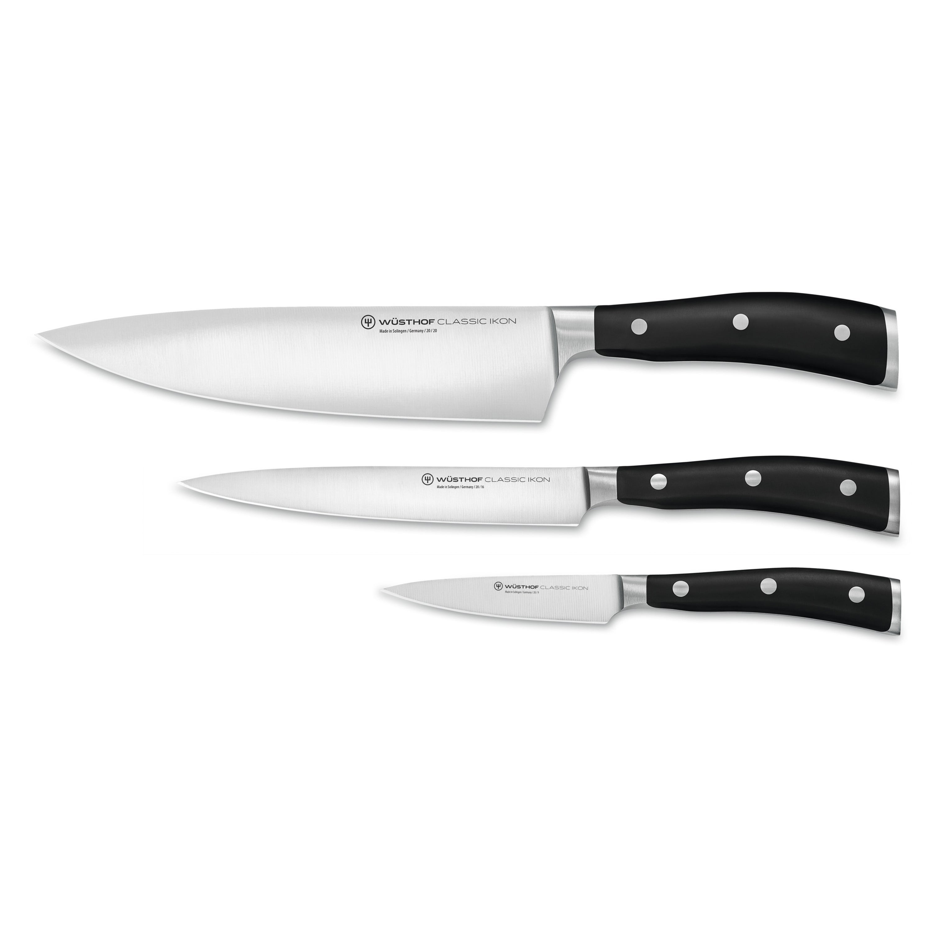 3pc Classic Ikon Chef's Set