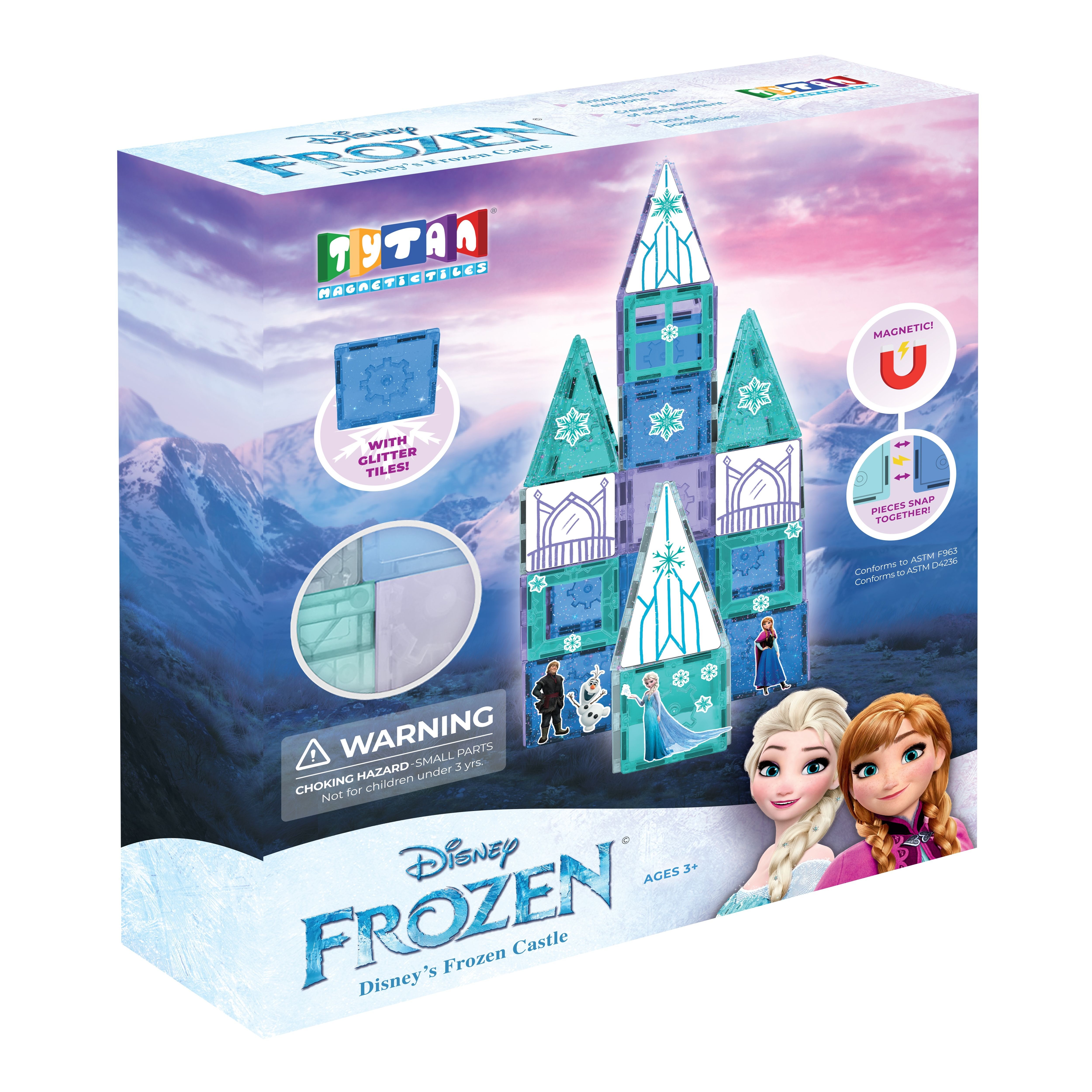 Disney Frozen Castle Magnetic Tiles Building Set