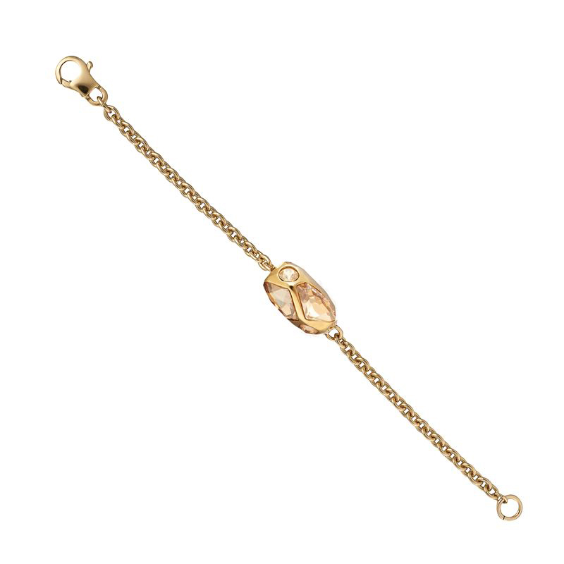 Atelier Swarovski Crystal Bead Single Bracelet Golden Shadow