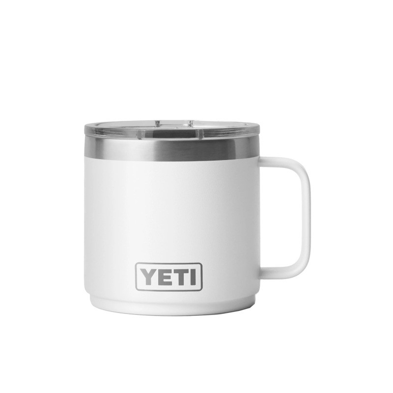 YETI Rambler 14 oz. Stackable Mug with Magslider Lid  - WHITE