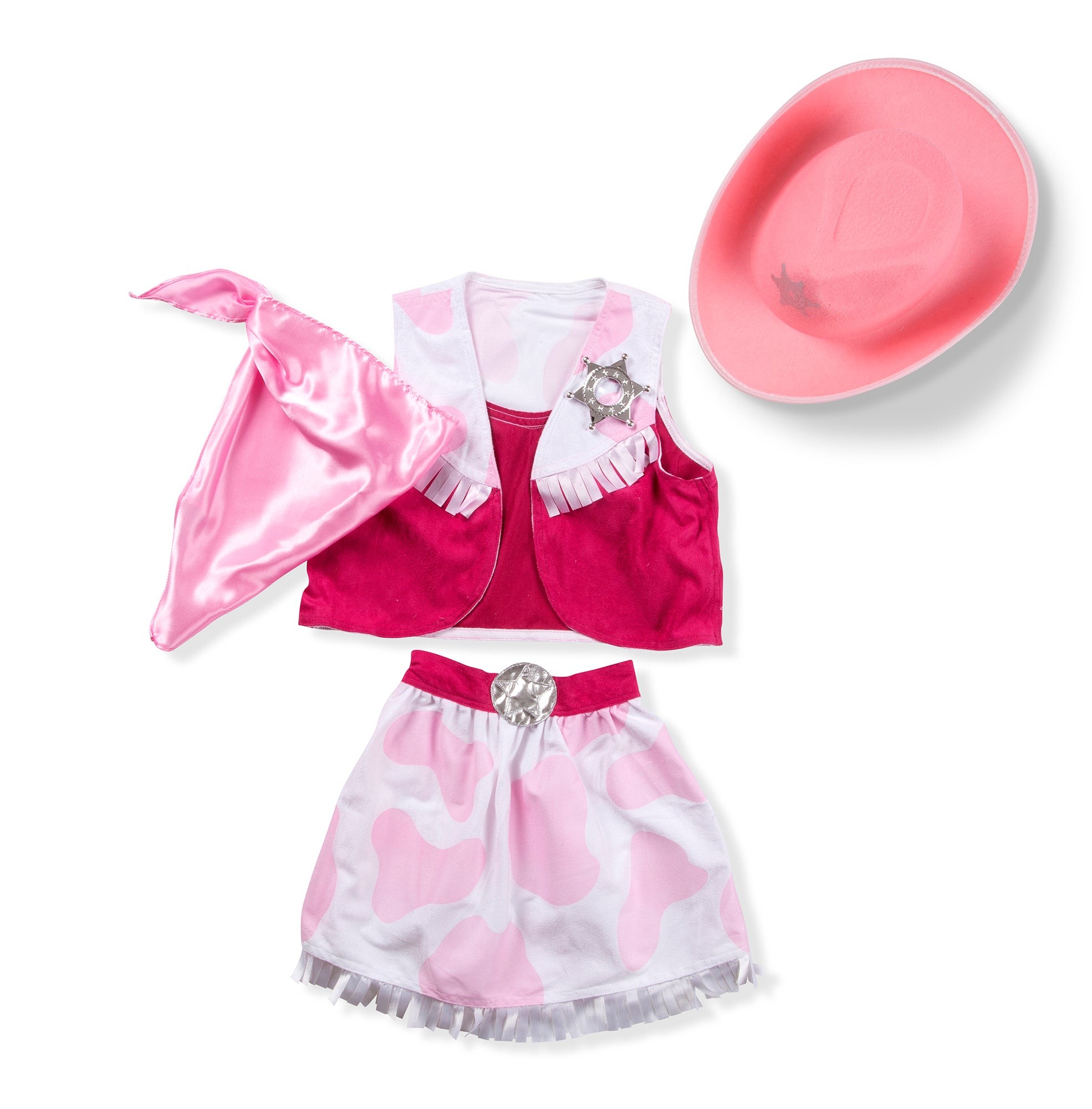 Cowgirl Role Play Costume Set Ages 3-6 Years