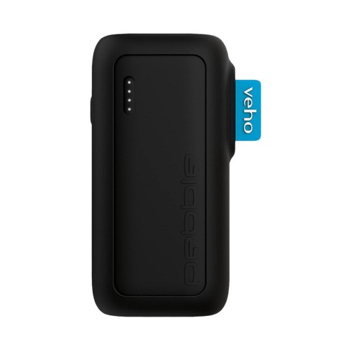 Veho Pebble PZ-6 Rugged Portable Power Bank, Black, 5,000mAh Black