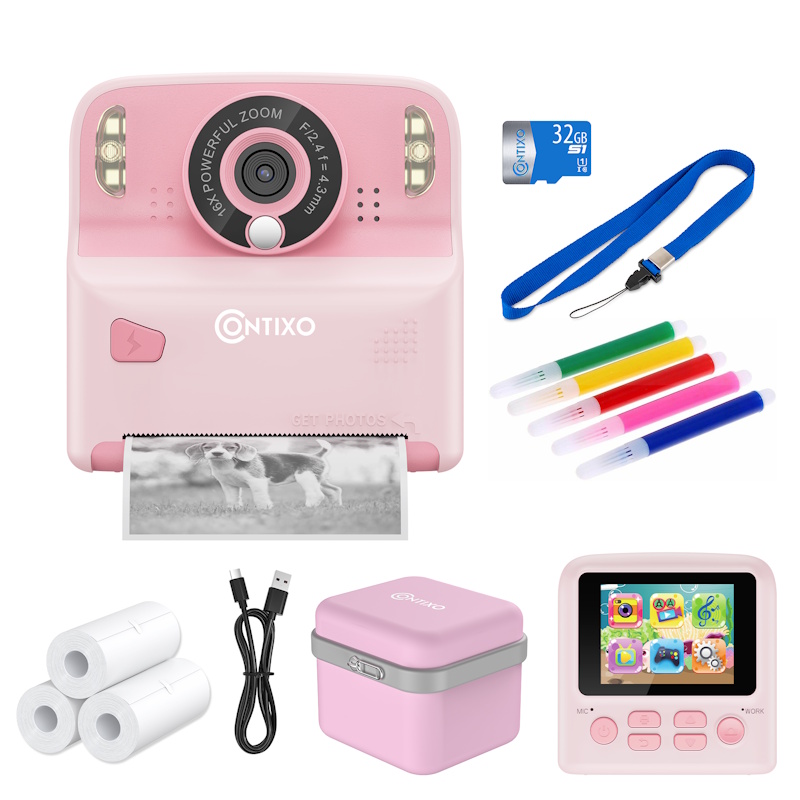 Pink Instant Print Kids Camera