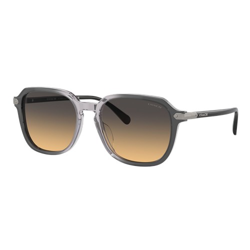Coach HC8383U Sunglasses Transparent Grey Gradient/Grey Sand Gradient, Size 55 frame