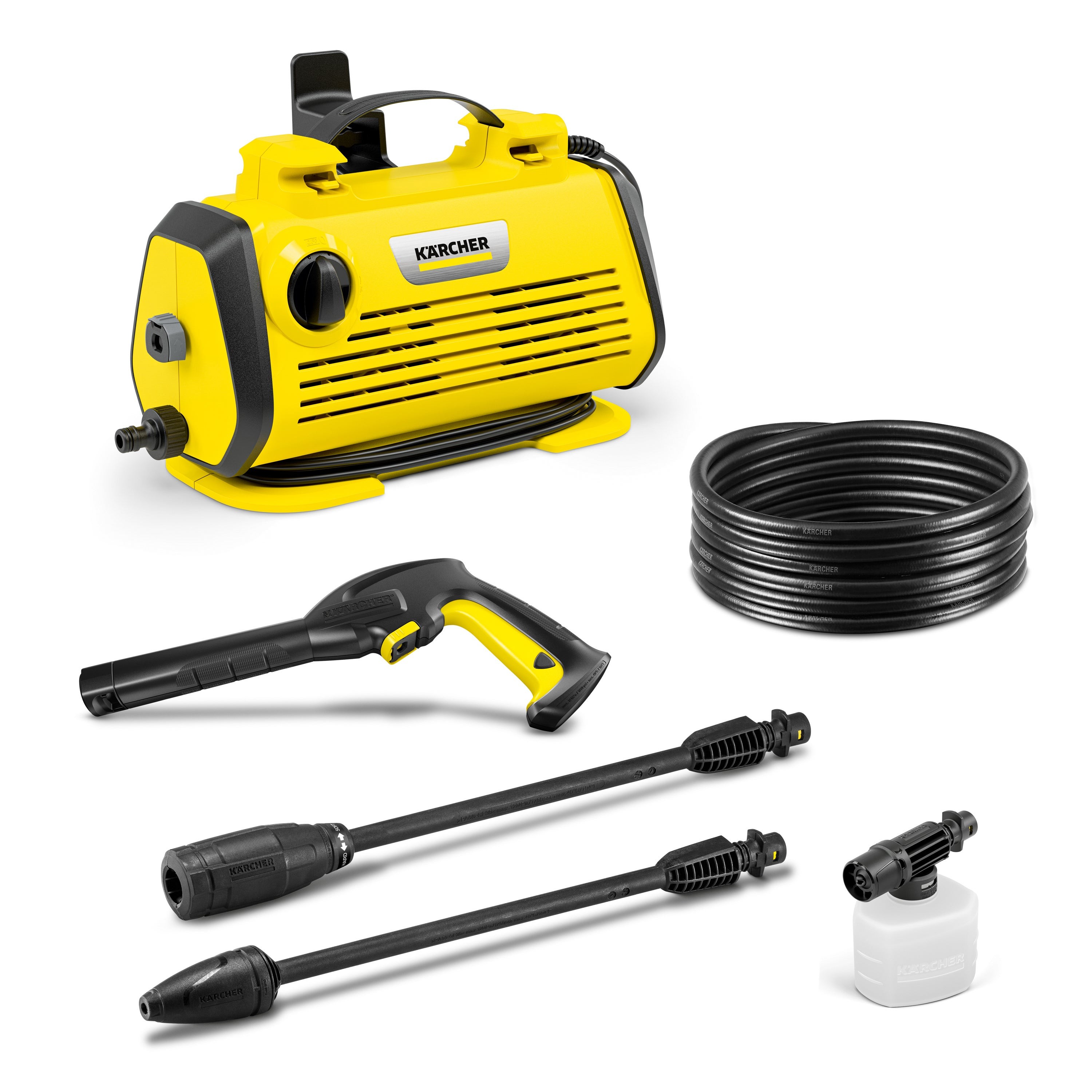 K3 Horizontal 1800 PSI Electric Pressure Washer + Foam Cannon