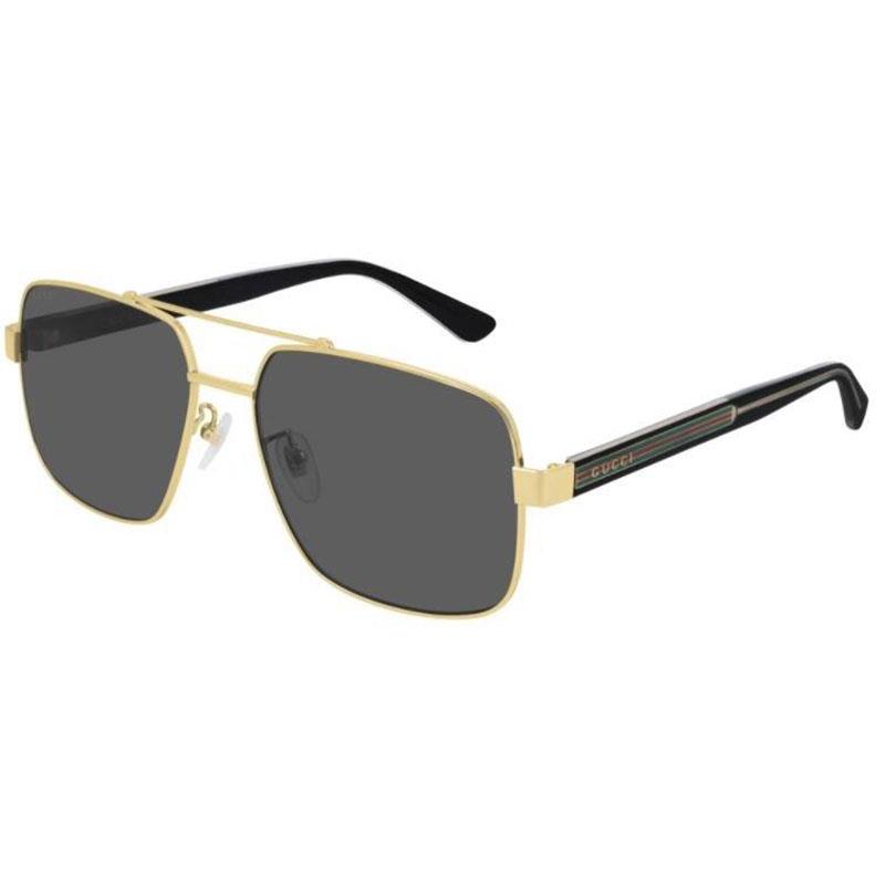 Men's Shiny Gold Navigator Sunglasses