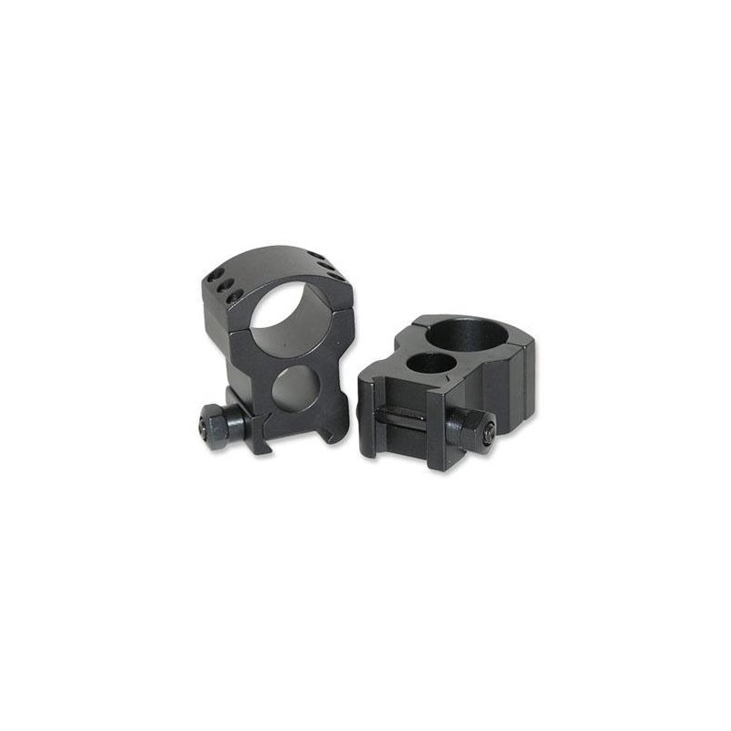 2-Piece Aluminum XTR Xtreme Tactical Rings 1" Extra High Matte
