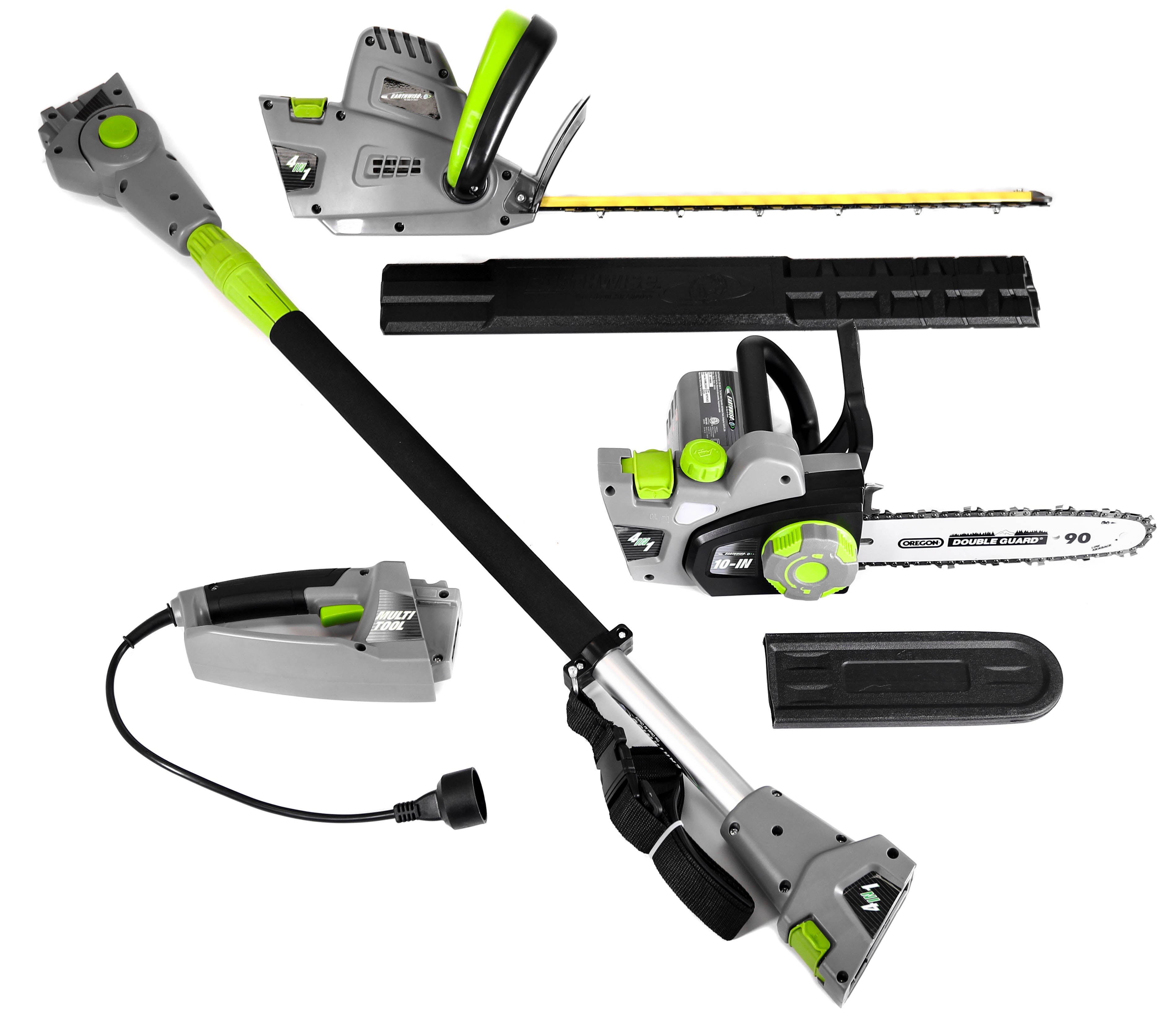 4-in-1 Multi-Tool - Pole & Handheld Hedge Trimmer/Pole & Handheld Chain Saw