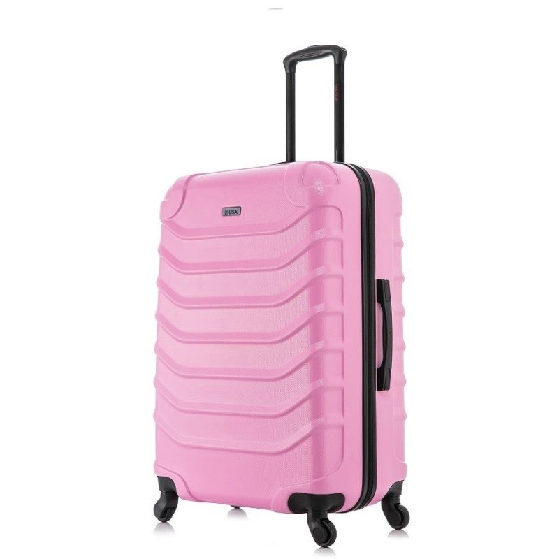 InUSA Endurance Hard Shell Luggage (20inch, Pink)