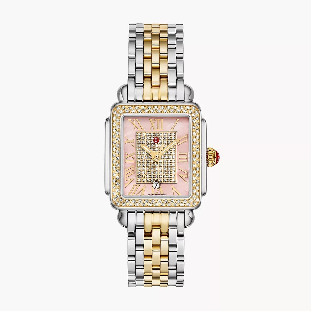 Women's Limited Edition Deco Madison Mid Two-Tone 18K Gold-Plated Diamond Watch
