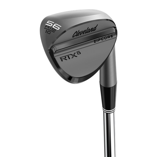 Cleveland RTX 6 ZipCore Black Satin Wedge Right, 56 Mid, Steel