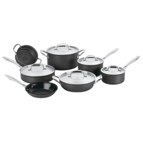 Cuisinart GreenGourmet 12-Pc Cookware Set, Black/Stainless