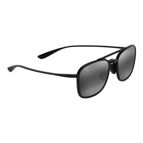 Maui Jim Keokea Sunglasses Black/Neutral Grey, Size 55 frame Black/Neutral Grey