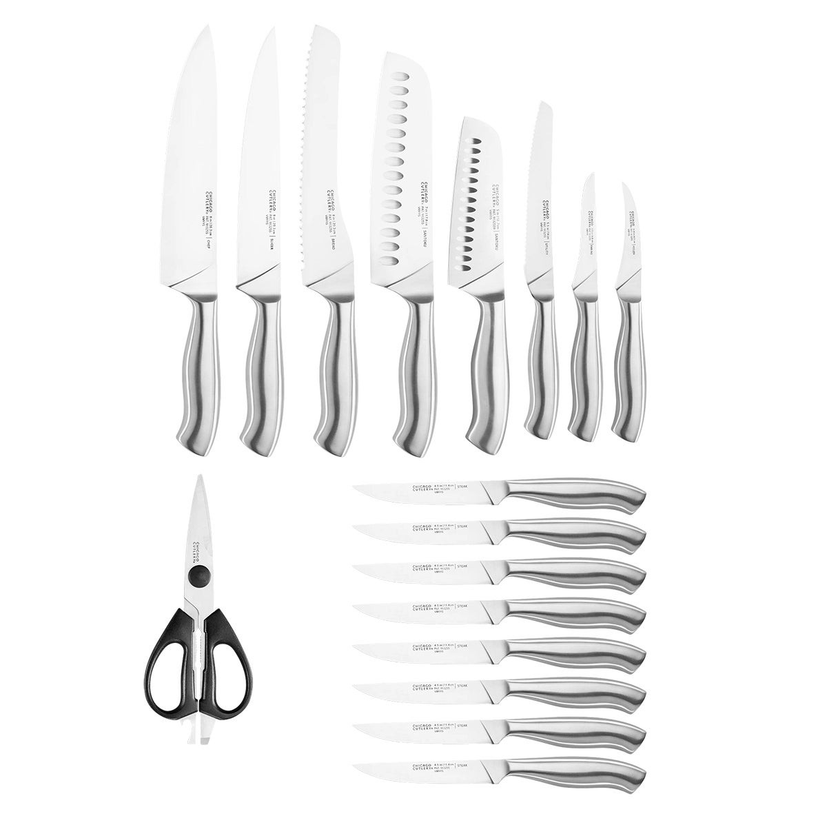 Insignia Steel 18pc Stainless Steel Knife Block Set