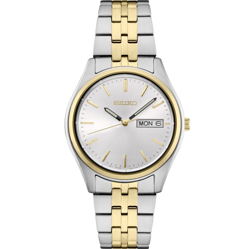 Mens Essential Two-Tone Watch - (White Dial)