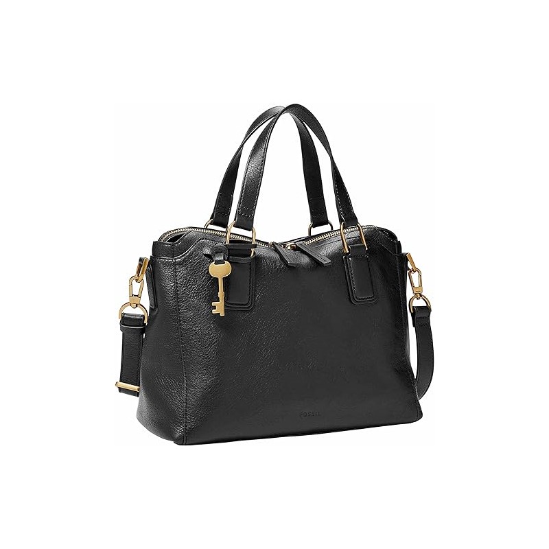 Carlie Satchel Handbag - (Black)