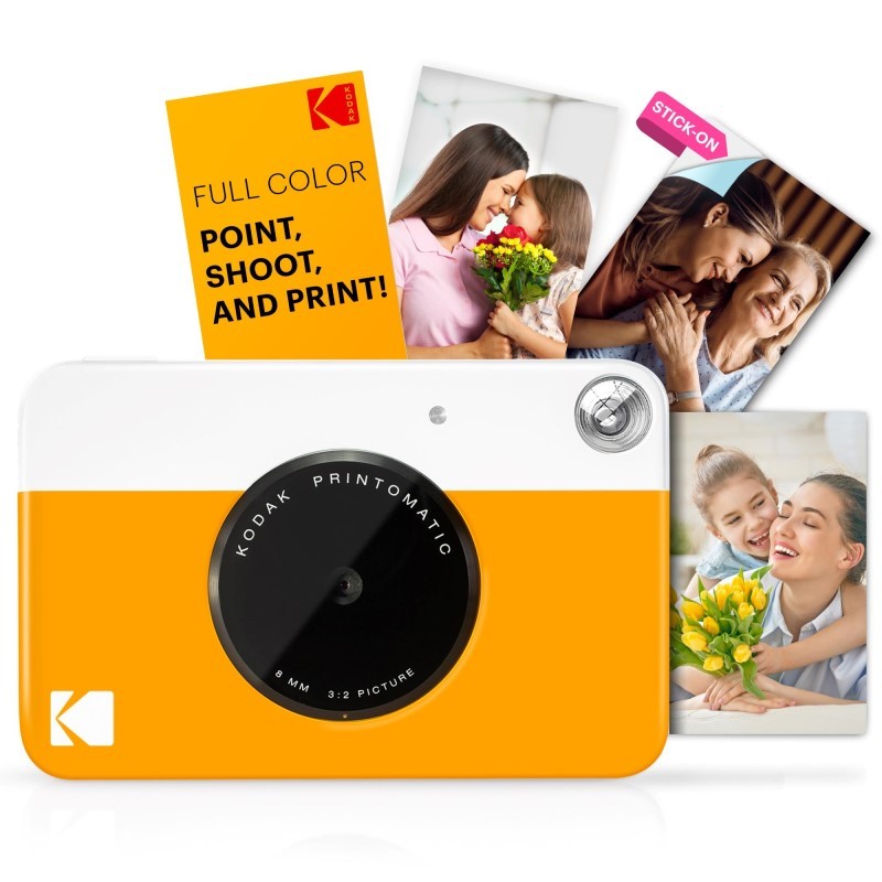 Printomatic Instant Print Camera - Prints on Zink 2x3" Photo Paper - Yellow