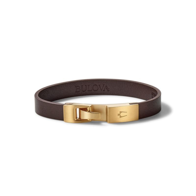 Single Wrap Bracelet: Brown Leather - Large