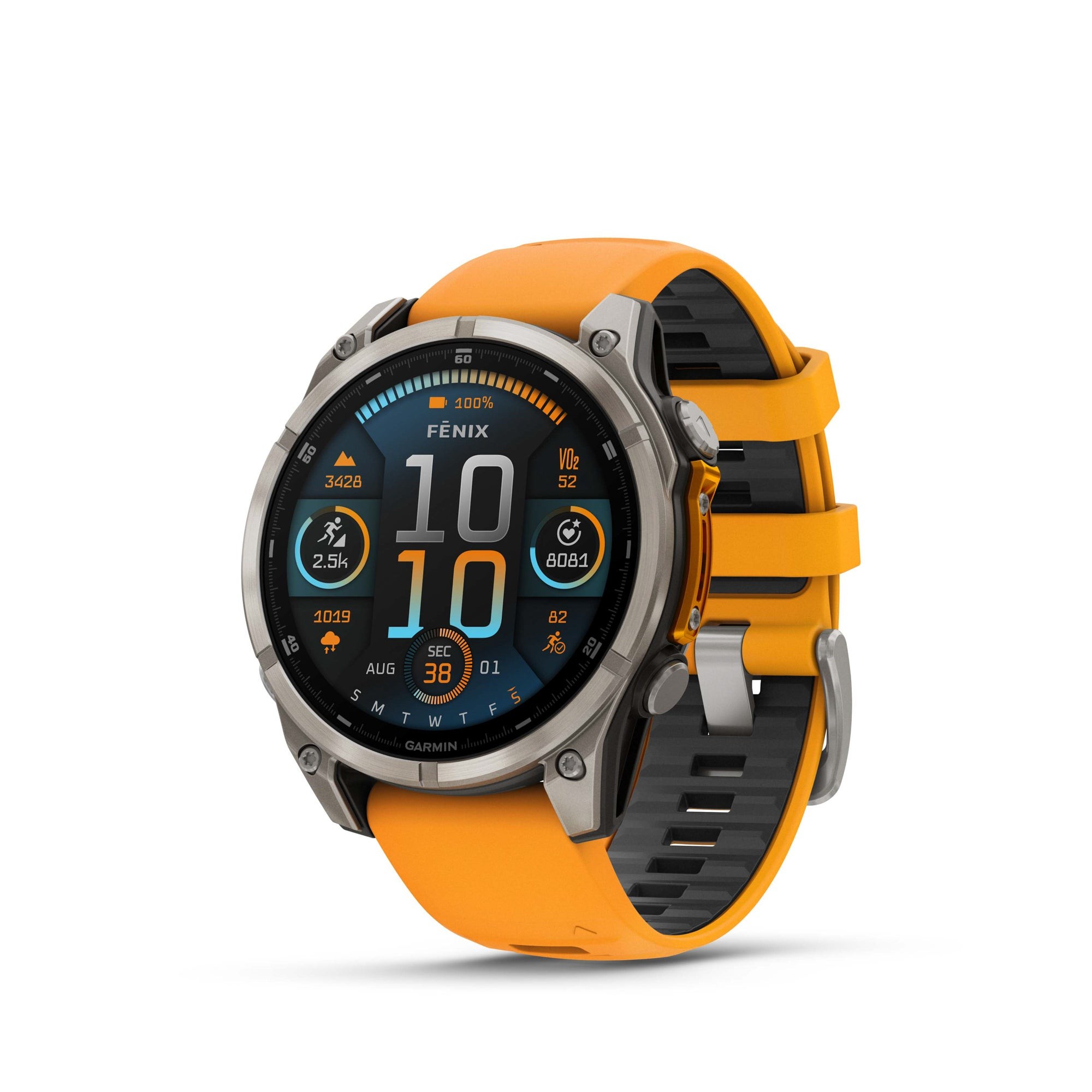 fenix 8 Premium Multisport Smartwatch 47mm AMOLED Spark Orange/Graphite