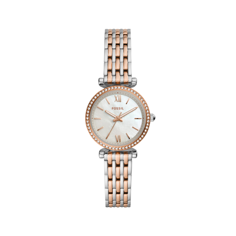 28mm - Ladies Carlie Mini Three-Hand Two-Tone Stainless Steel Watch