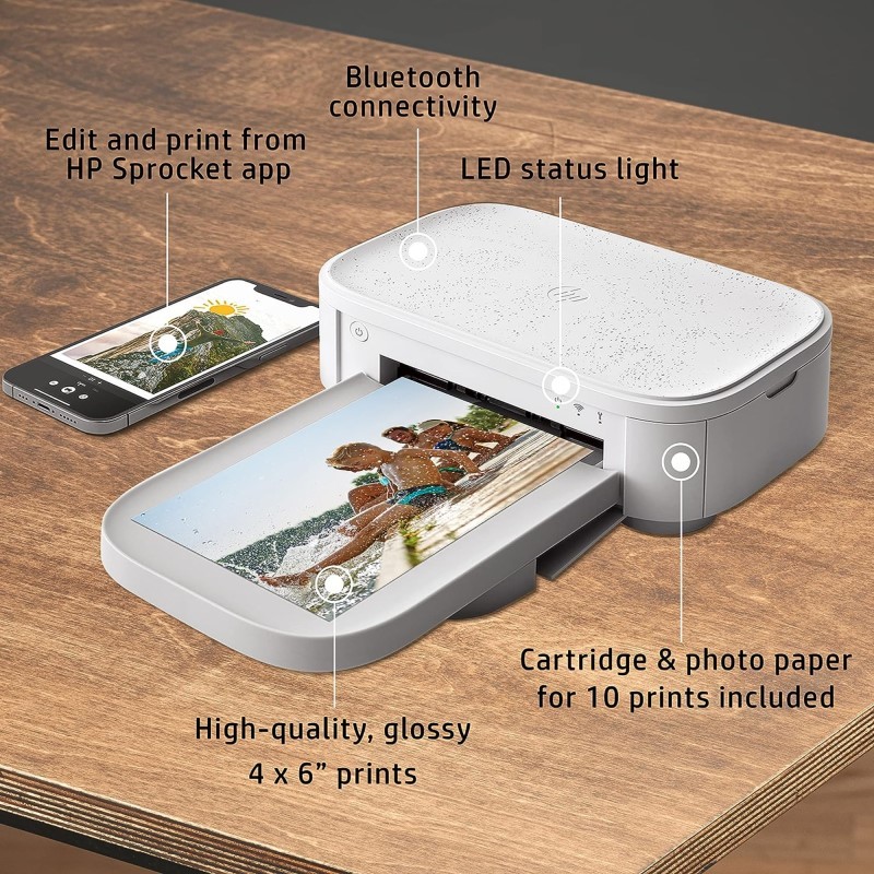 Sprocket Studio Plus 4x6” Instant Photo Printer – Wirelessly Prints from iOS & Android Device