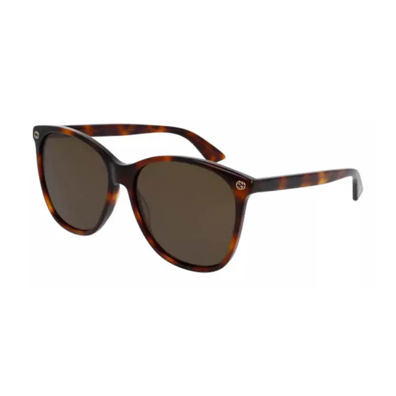 Ladies Oversize Round Sunglasses - (Havana Brown)