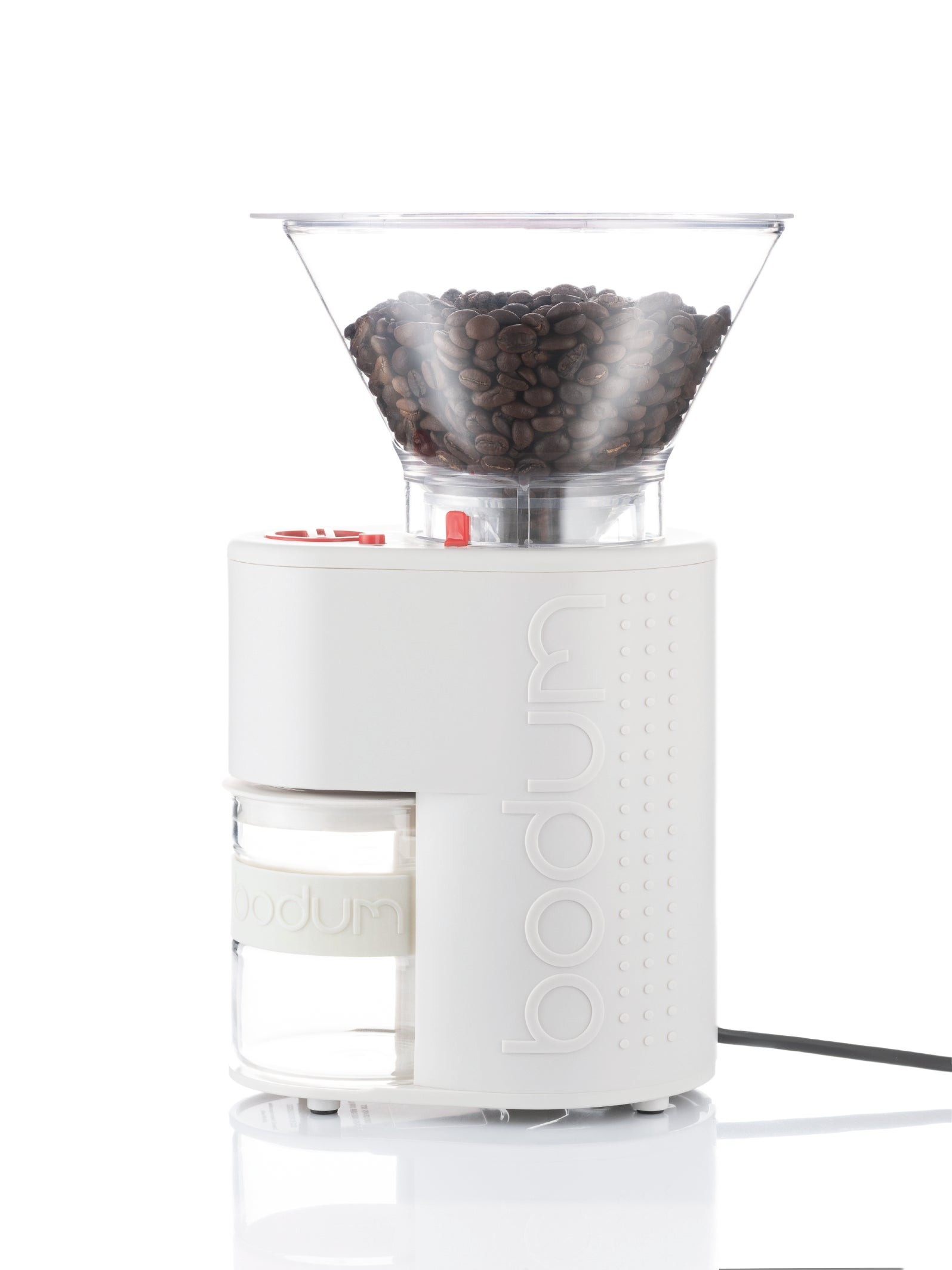 Bistro Electric Burr Coffee Grinder Off White