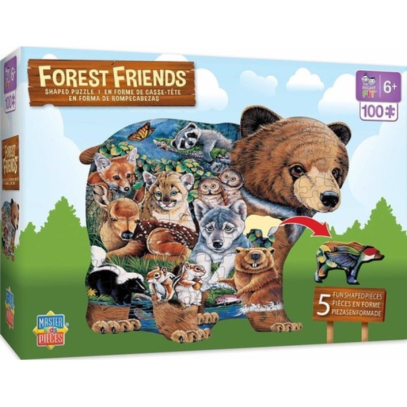 Shaped Forest Friends Kids Puzzle