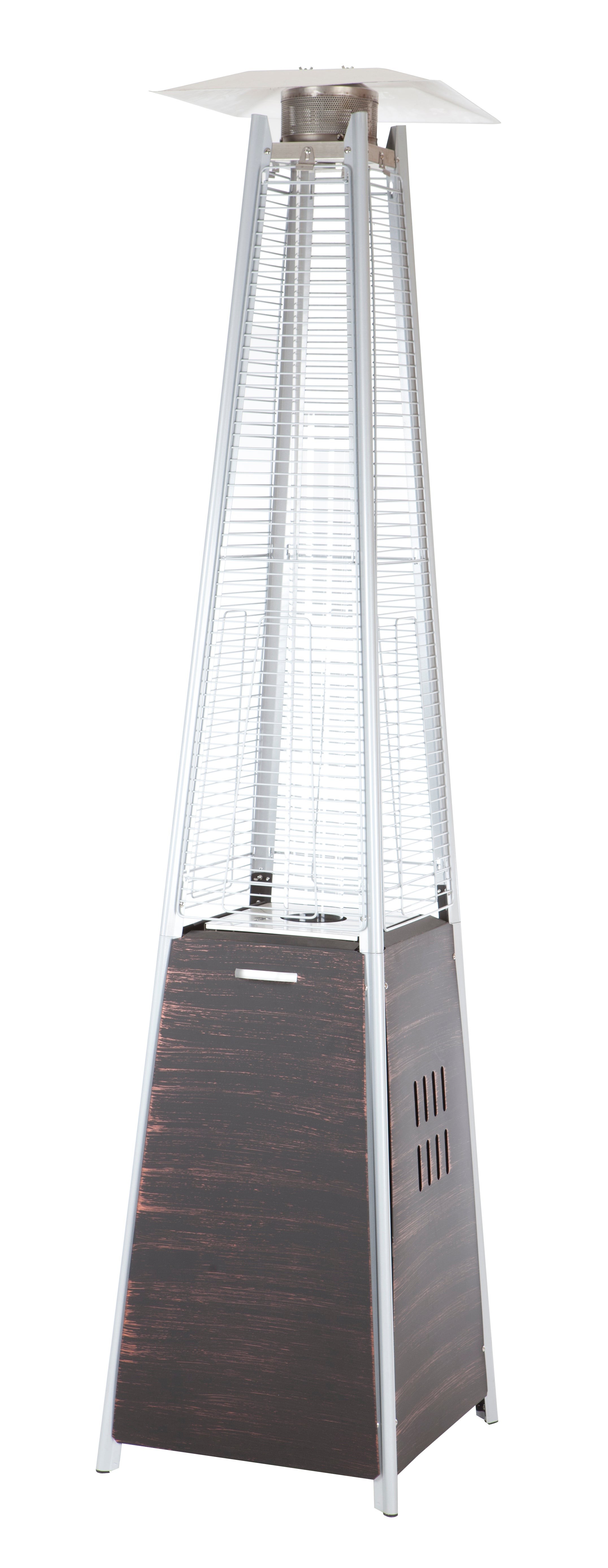 Coronado Brushed Bronze Pyramid Flame Patio Heater