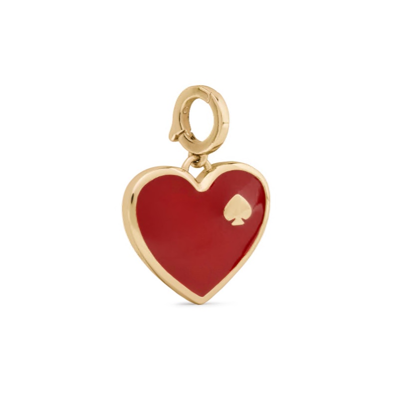 One in a Million spade heart charm Red