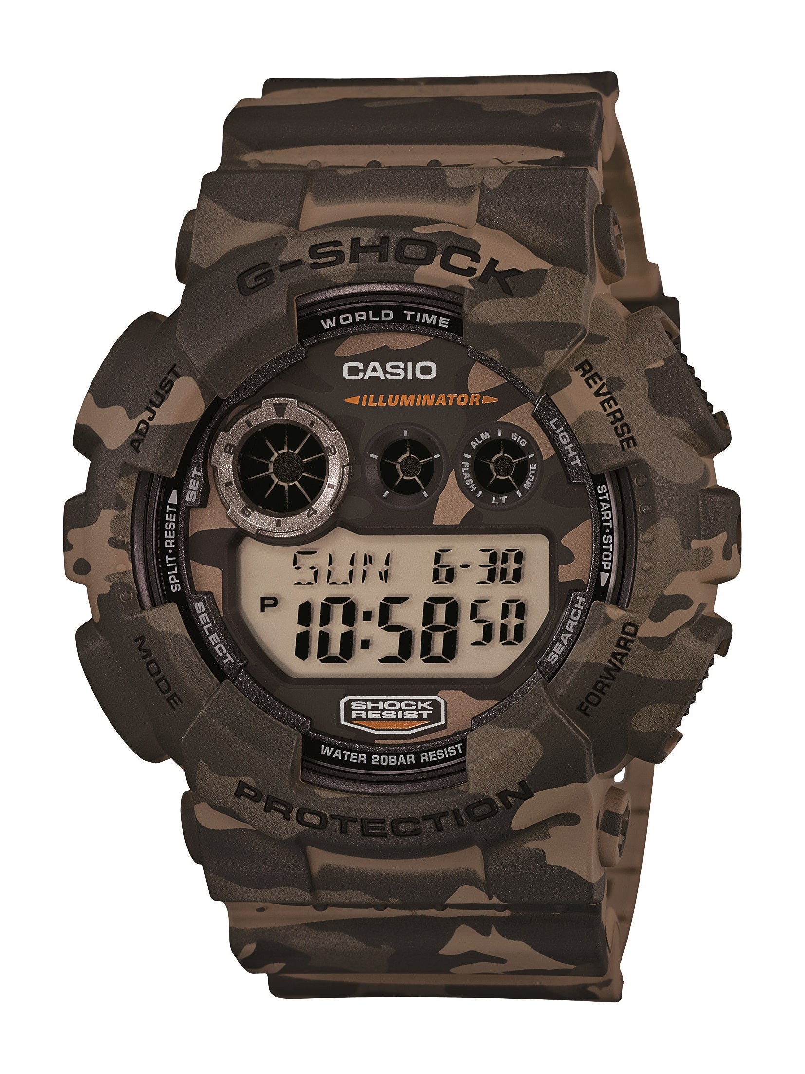 Mens G-Shock Digital Watch Camouflage