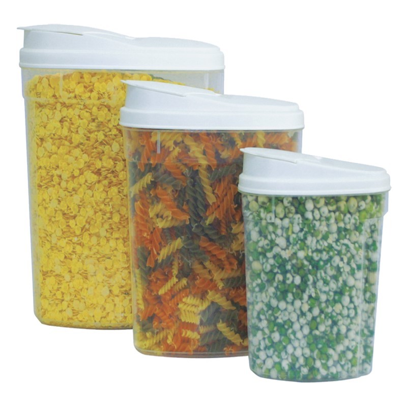 6PC Storage Container Set Includes: 5.4L, 3.1L, & 1.5L