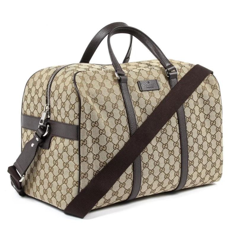 GG Guccissima Lg Canvas Duffle Weekender