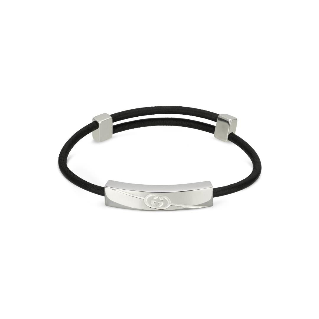 Diagonal interlocking G Bracelet