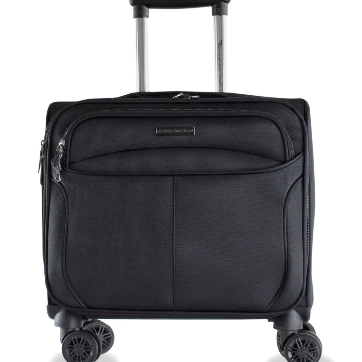 Madison Carry On Spinner Briefcase in Black