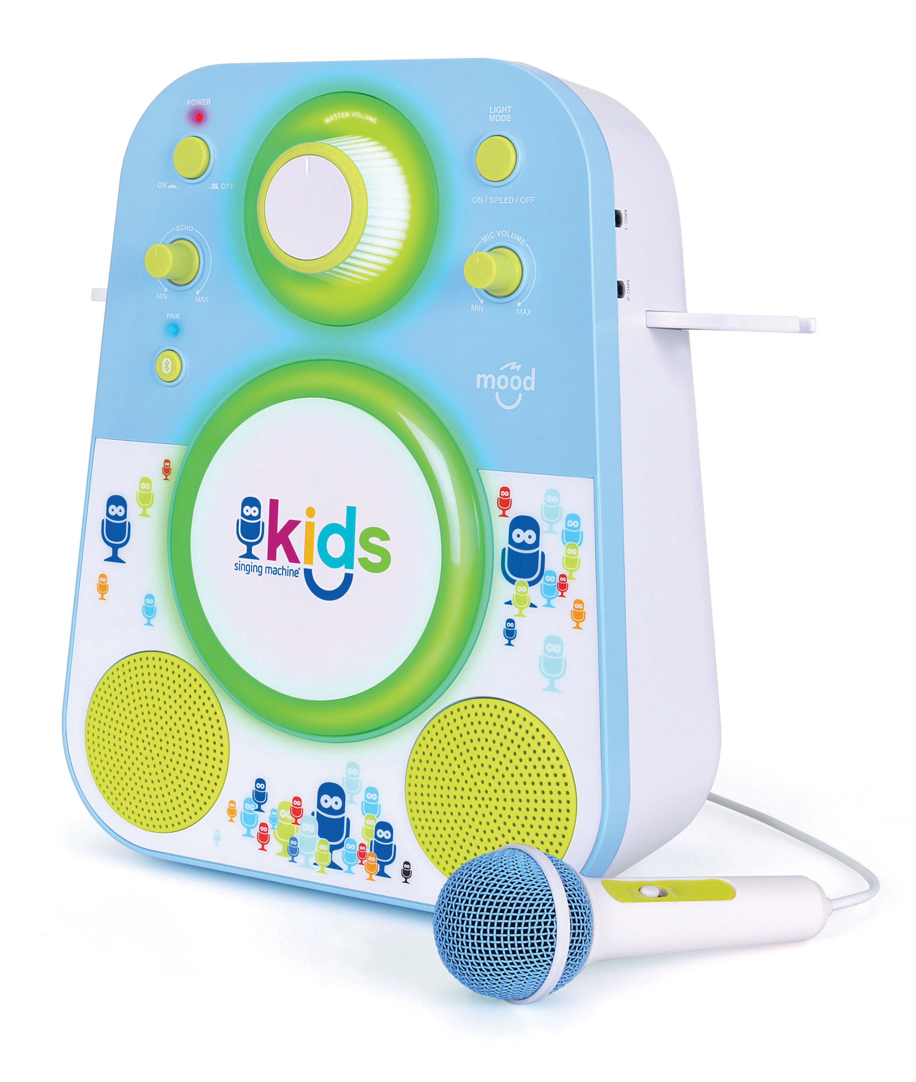 Kids Bluetooth Sing-Along System Blue and Green Ages 4+ Years