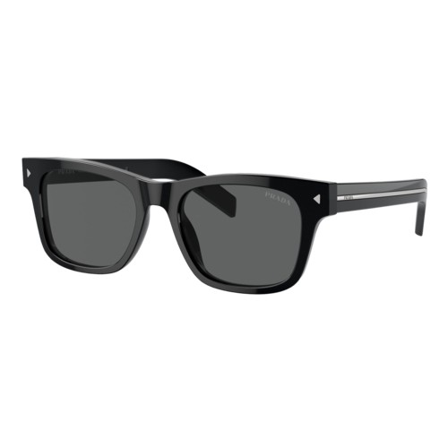 Prada PR A17S Sunglasses Black/Dark Grey Solid, Size 54 frame Black/Dark Grey Solid