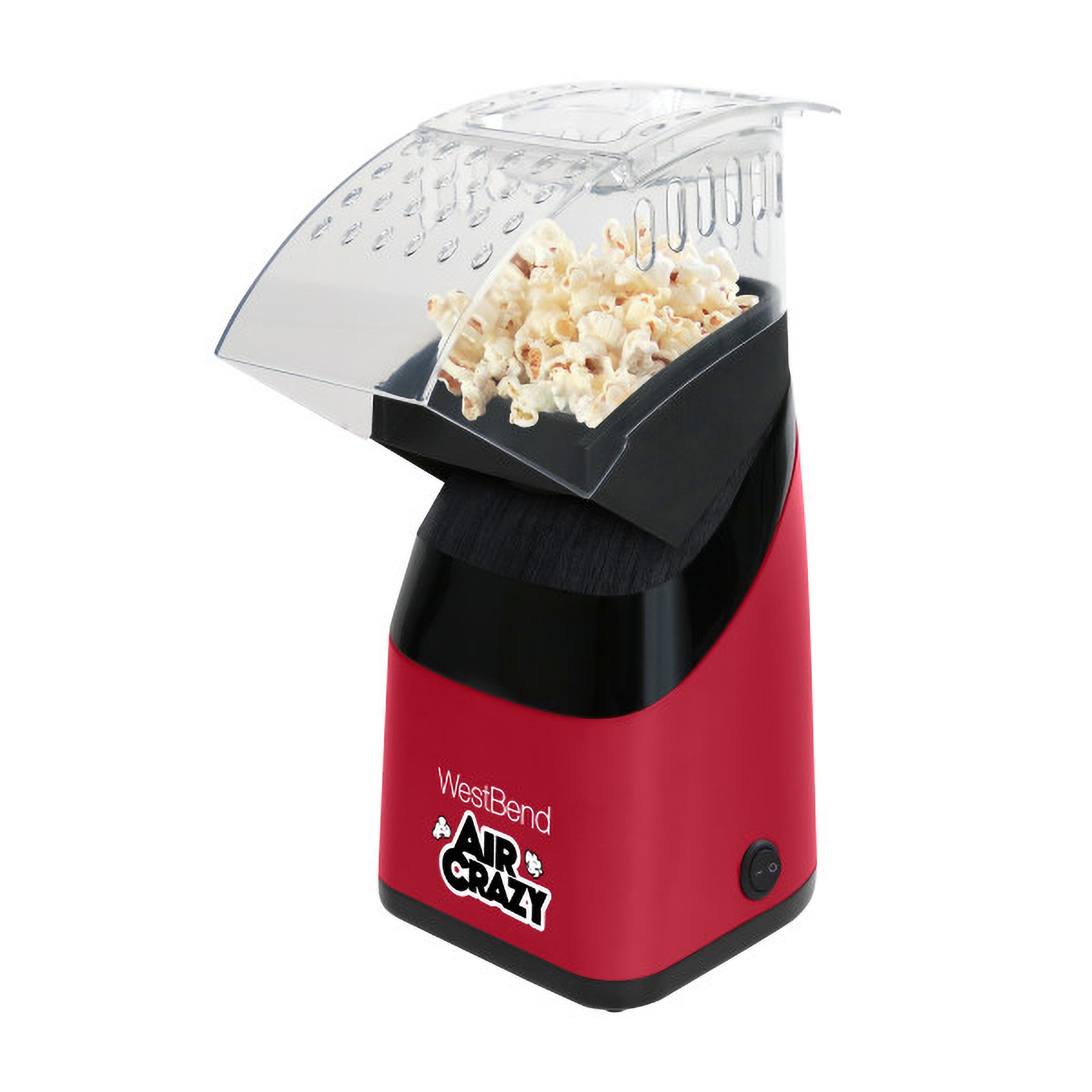 AirCrazy 4qt Hot Air Popcorn Machine Red