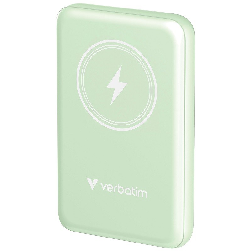 Charge 'n' Go Magnetic Wireless Power Bank 10,000 mAh - (Green)