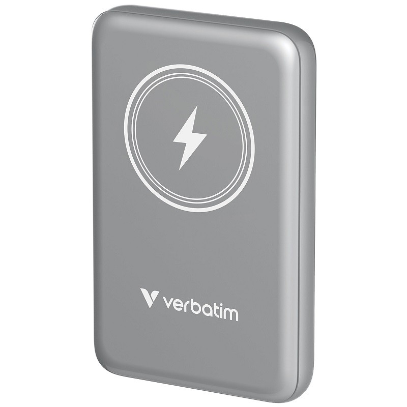 Charge 'n' Go Magnetic Wireless Power Bank 10,000 mAh - (Grey)