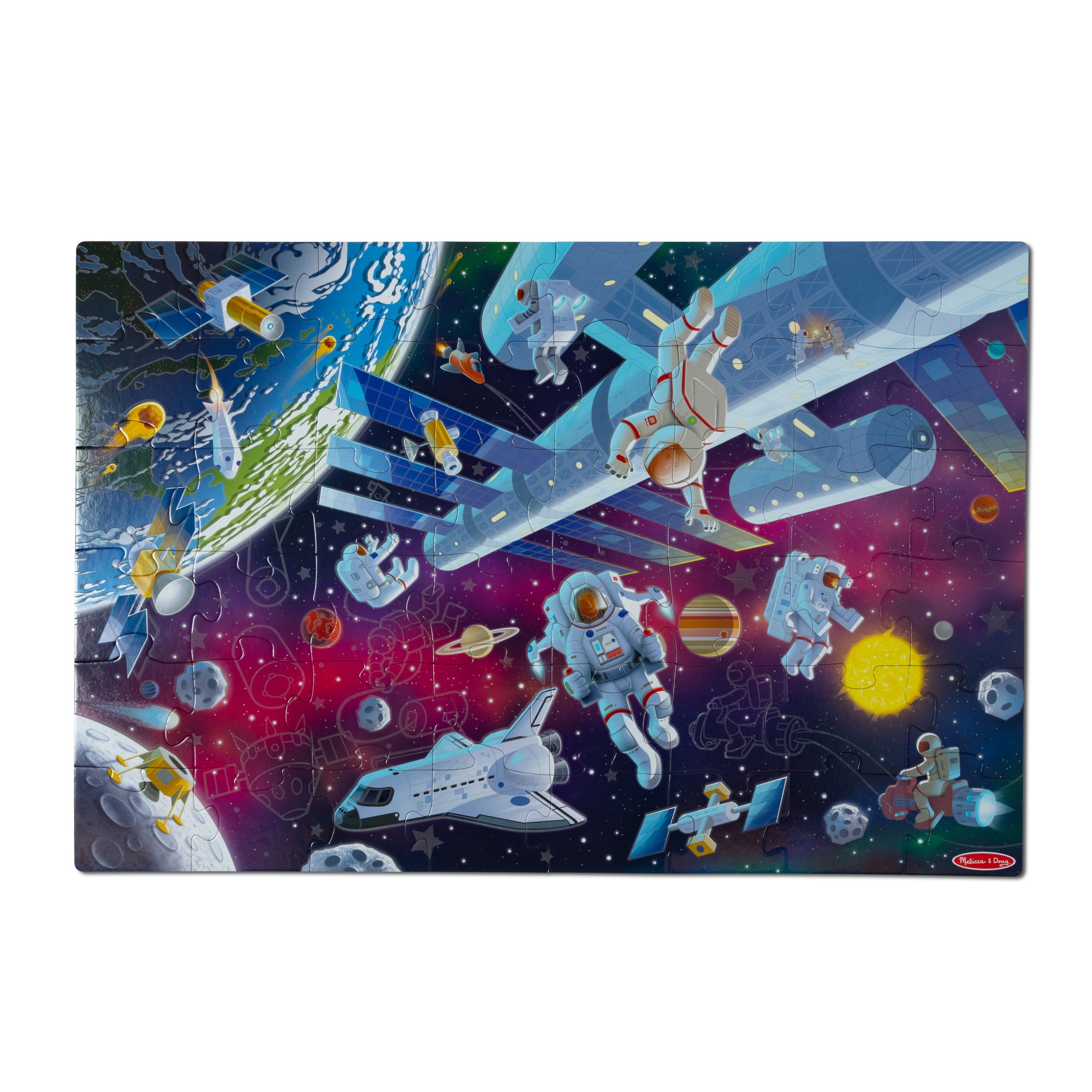 Outer Space Glow-in-the Dark Floor Puzzle Ages 3+ Years