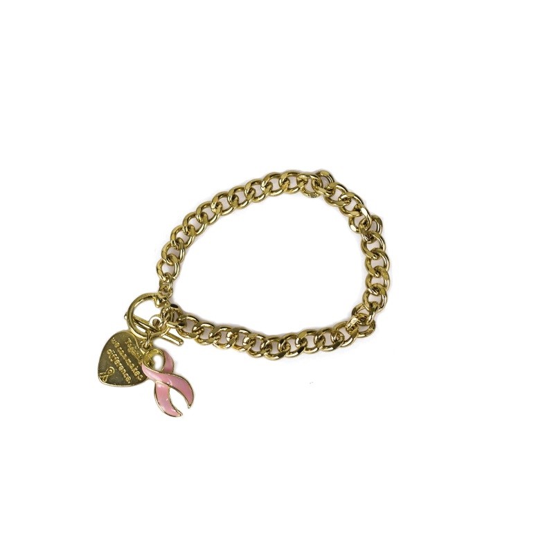 Together We Can Make a Difference Bracelet in Gold Tone